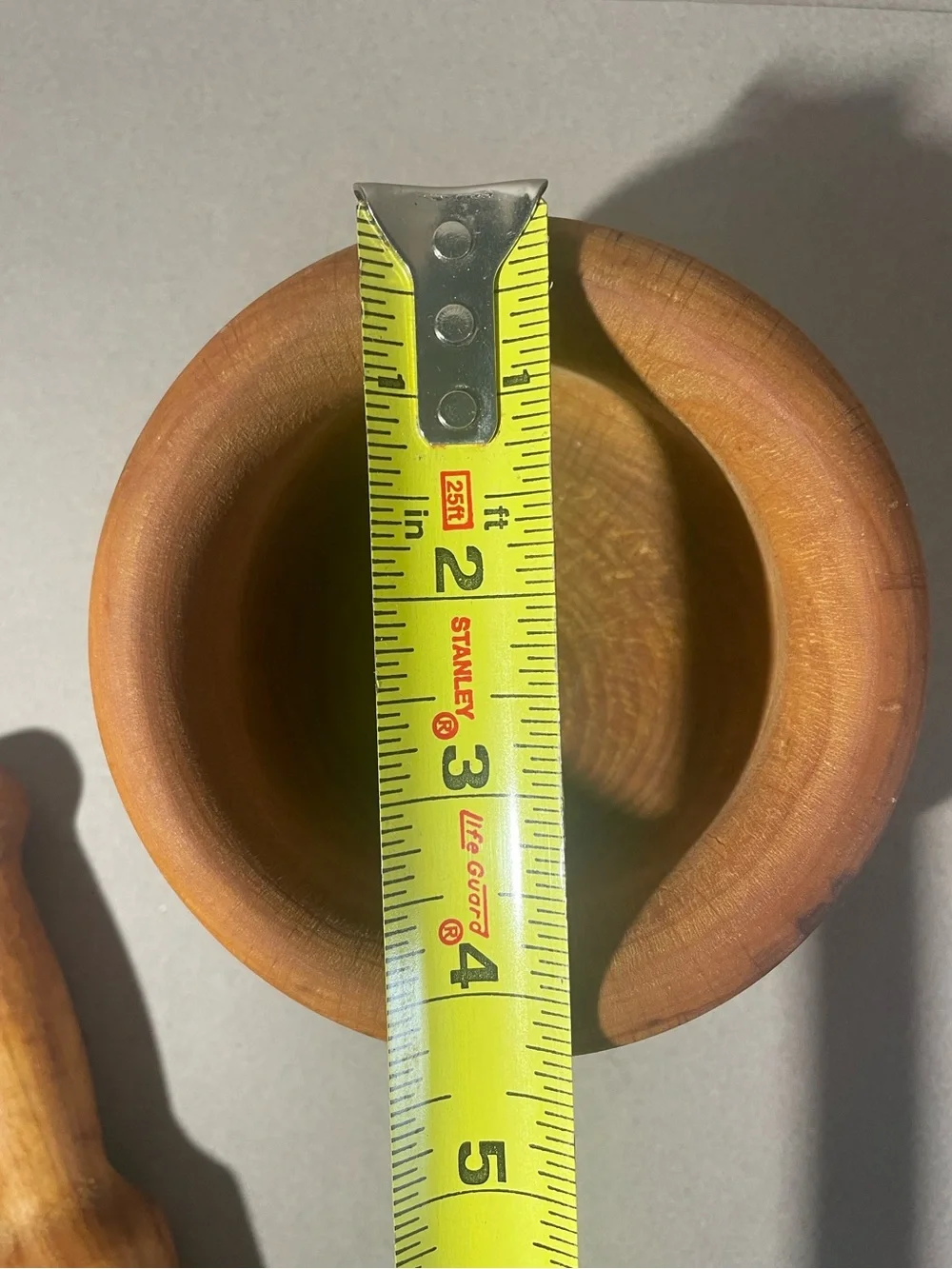 VINTAGE Hand Carved Wooden Mortar & Pestle Spain Spices Herbs Grinder Wood 2 pc.